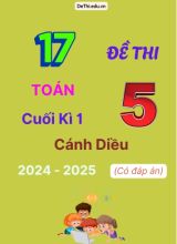 17 Đề thi Toán 5 cuối Kì 1 Cánh Diều 2024-2025 (Có đáp án)